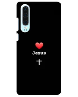 Чохол для Huawei P30 з картинкою «Серце - Jesus»