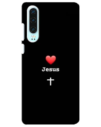 Чехол для Huawei P30 с картинкой «Сердце - Jesus» Чехол для Huawei P30 с картинкой «Сердце - Jesus»