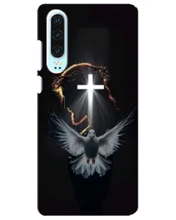 Чехол для Huawei P30 с картинкой «Голубь и Свет»