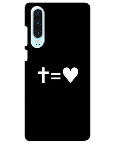 Чехол для Huawei P30 с картинкой «Крест и Сердце» Чехол для Huawei P30 с картинкой «Крест и Сердце»