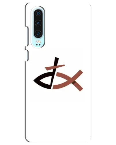 Чехол для Huawei P30 с картинкой «Рыба и крест» Чехол для Huawei P30 с картинкой «Рыба и крест»