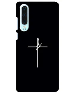 Чехол для Huawei P30 с картинкой «Тонкий крест»