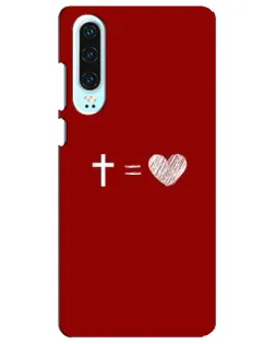 Чехол для Huawei P30 с картинкой «Уравнение любви»