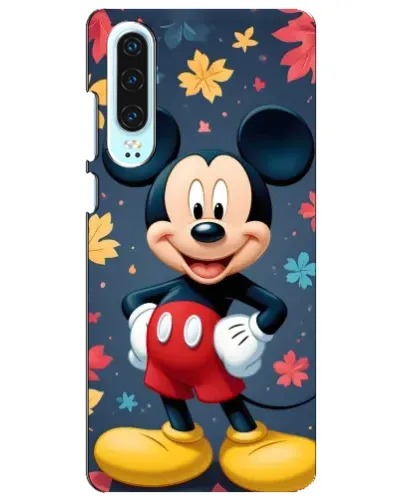 Чехол для Huawei P30 с картинкой «Осенний Mickey Mouse»