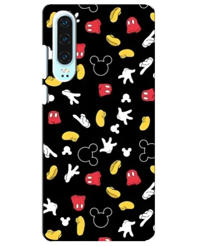 Чехол для Huawei P30 с картинкой «Графический принт лапок»