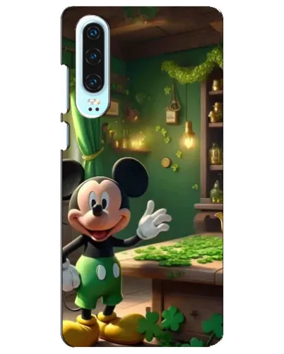 Чехол для Huawei P30 с картинкой «Микки в мастерской»