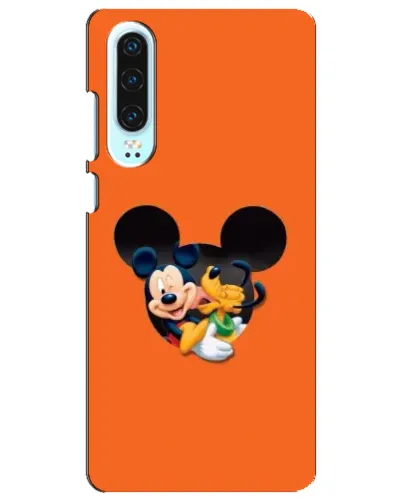 Чехол для Huawei P30 с картинкой «Сердце Микки Минни»