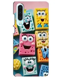 Чехол для Huawei P30 с картинкой «Цветные губки»