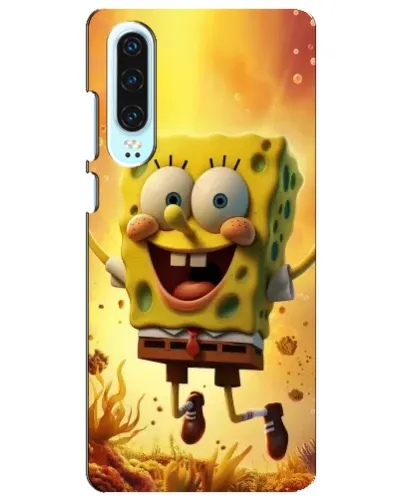 Чехол для Huawei P30 с картинкой «Губка Боб прыгает» Чехол для Huawei P30 с картинкой «Губка Боб прыгает»