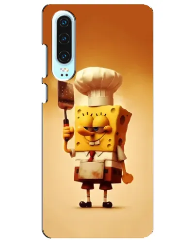 Чехол для Huawei P30 с картинкой «Губка Боб повар» Чехол для Huawei P30 с картинкой «Губка Боб повар»