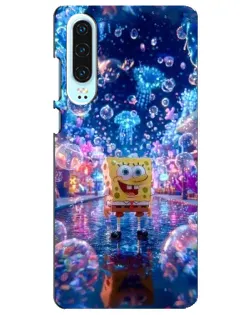 Чехол для Huawei P30 с картинкой «Неоновый океан»