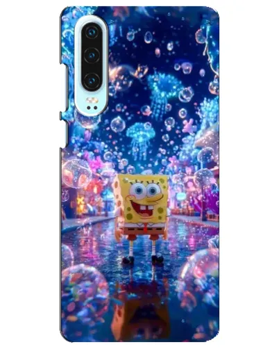 Чехол для Huawei P30 с картинкой «Неоновый океан» Чехол для Huawei P30 с картинкой «Неоновый океан»