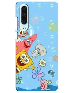 Чехол для Huawei P30 с картинкой «Веселые пузырьки»