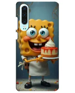 Чехол для Huawei P30 с картинкой «Повар Спанч Боб»