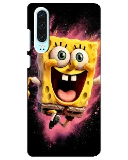 Чехол для Huawei P30 с картинкой «Взрывной Спанч Боб»