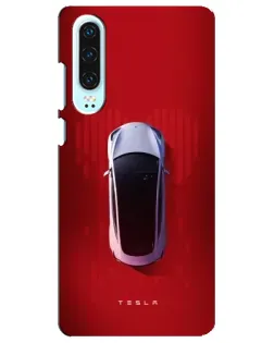 Чохол для Huawei P30 з картинкою «Tesla Top View»