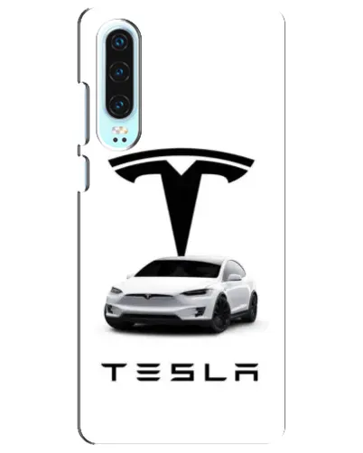 Чохол для Huawei P30 з картинкою «Tesla White Style» Чохол для Huawei P30 з картинкою «Tesla White Style»