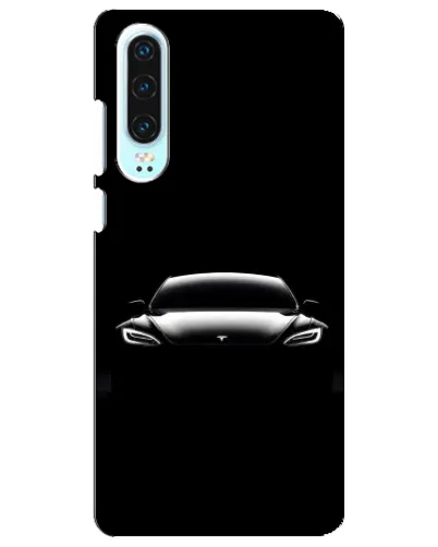 Чохол для Huawei P30 з картинкою «Фари Tesla Night» Чохол для Huawei P30 з картинкою «Фари Tesla Night»