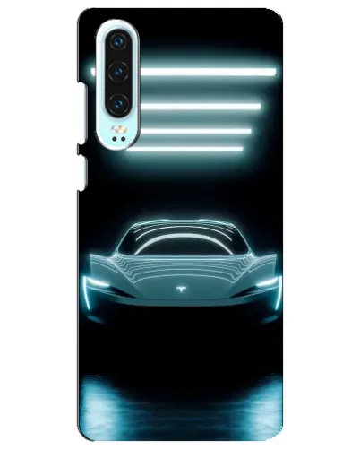 Чохол для Huawei P30 з картинкою «Tesla в неоні» Чохол для Huawei P30 з картинкою «Tesla в неоні»