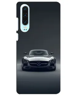 Чехол для Huawei P30 с картинкой «Mercedes на черном»