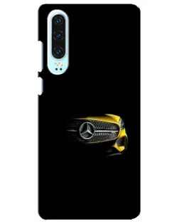 Чехол для Huawei P30 с картинкой «Mercedes — ретро стиль»
