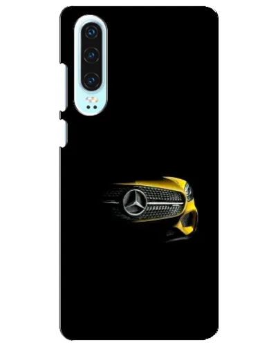 Чехол для Huawei P30 с картинкой «Mercedes — ретро стиль»
