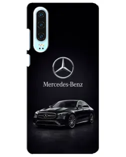 Чехол для Huawei P30 с картинкой «Mercedes — решетка радиатора»