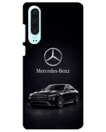 Чехол для Huawei P30 с картинкой «Mercedes — решетка радиатора»