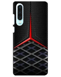 Чехол для Huawei P30 с картинкой «Mercedes Carbon Grid»