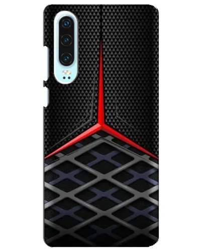 Чехол для Huawei P30 с картинкой «Mercedes Carbon Grid»