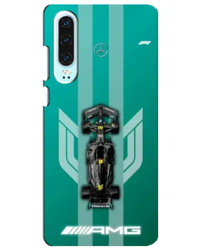 Чехол для Huawei P30 с картинкой «Mercedes AMG Petronas»