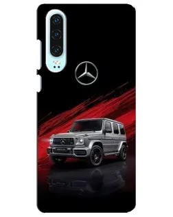 Чехол для Huawei P30 с картинкой «Mercedes G-Class красный»