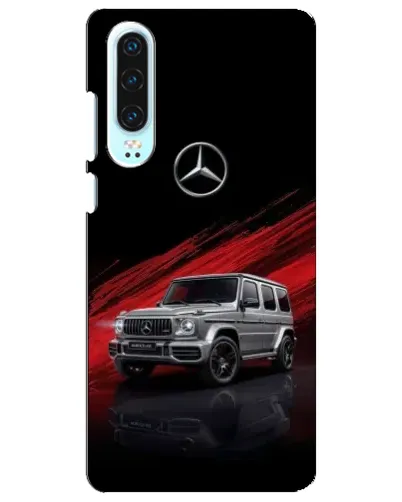 Чехол для Huawei P30 с картинкой «Mercedes G-Class красный»