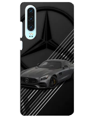 Чехол для Huawei P30 с картинкой «Mercedes AMG — графика»