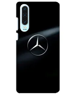 Чехол для Huawei P30 с картинкой «Mercedes на металле»