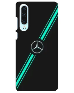 Чехол для Huawei P30 с картинкой «Спортивные линии Mercedes»
