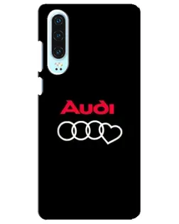 Чохол для Huawei P30 з картинкою «Логотип Audi Heart»