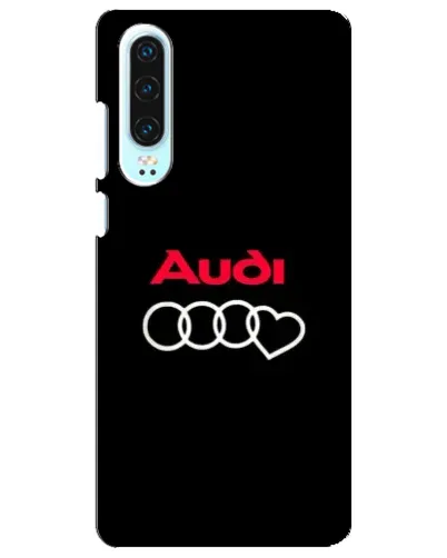 Чехол для Huawei P30 с картинкой «Логотип Audi Heart»