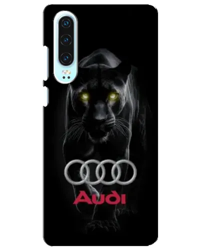 Чехол для Huawei P30 с картинкой «Пантера и Audi»