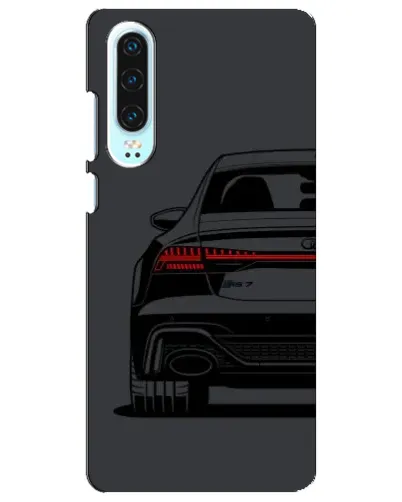 Чехол для Huawei P30 с картинкой «Задняя часть Audi — арт»
