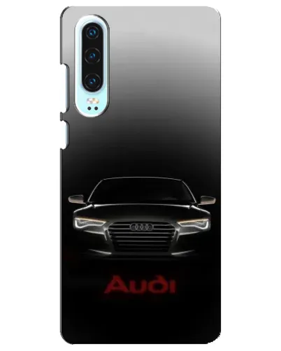 Чехол для Huawei P30 с картинкой «Audi — градиентный контур»