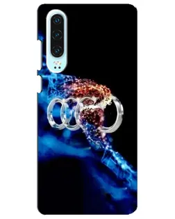 Чехол для Huawei P30 с картинкой «Энергия лого Audi»