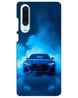 Чехол для Huawei P30 с картинкой «Audi — голубая энергия»