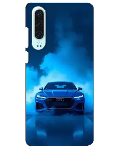 Чехол для Huawei P30 с картинкой «Audi — голубая энергия»