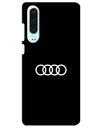 Чехол для Huawei P30 с картинкой «Audi White Logo»