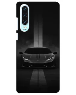 Чохол для Huawei P30 з картинкою «Lamborghini симетрія доріг»