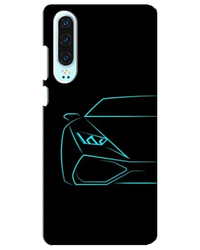 Чохол для Huawei P30 з картинкою «Блакитний силует Lamborghini» Чохол для Huawei P30 з картинкою «Блакитний силует Lamborghini»