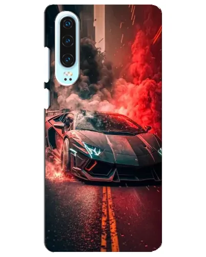 Чохол для Huawei P30 з картинкою «Lamborghini червоний дим» Чохол для Huawei P30 з картинкою «Lamborghini червоний дим»