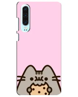 Чехол для Huawei P30 с картинкой «Pusheen и печенье» Чехол для Huawei P30 с картинкой «Pusheen и печенье»
