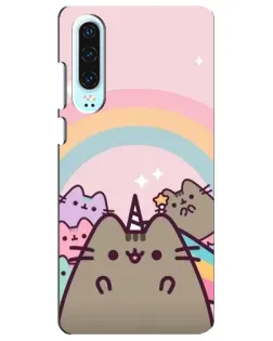 Чехол для Huawei P30 с картинкой «Единорог Pusheen»